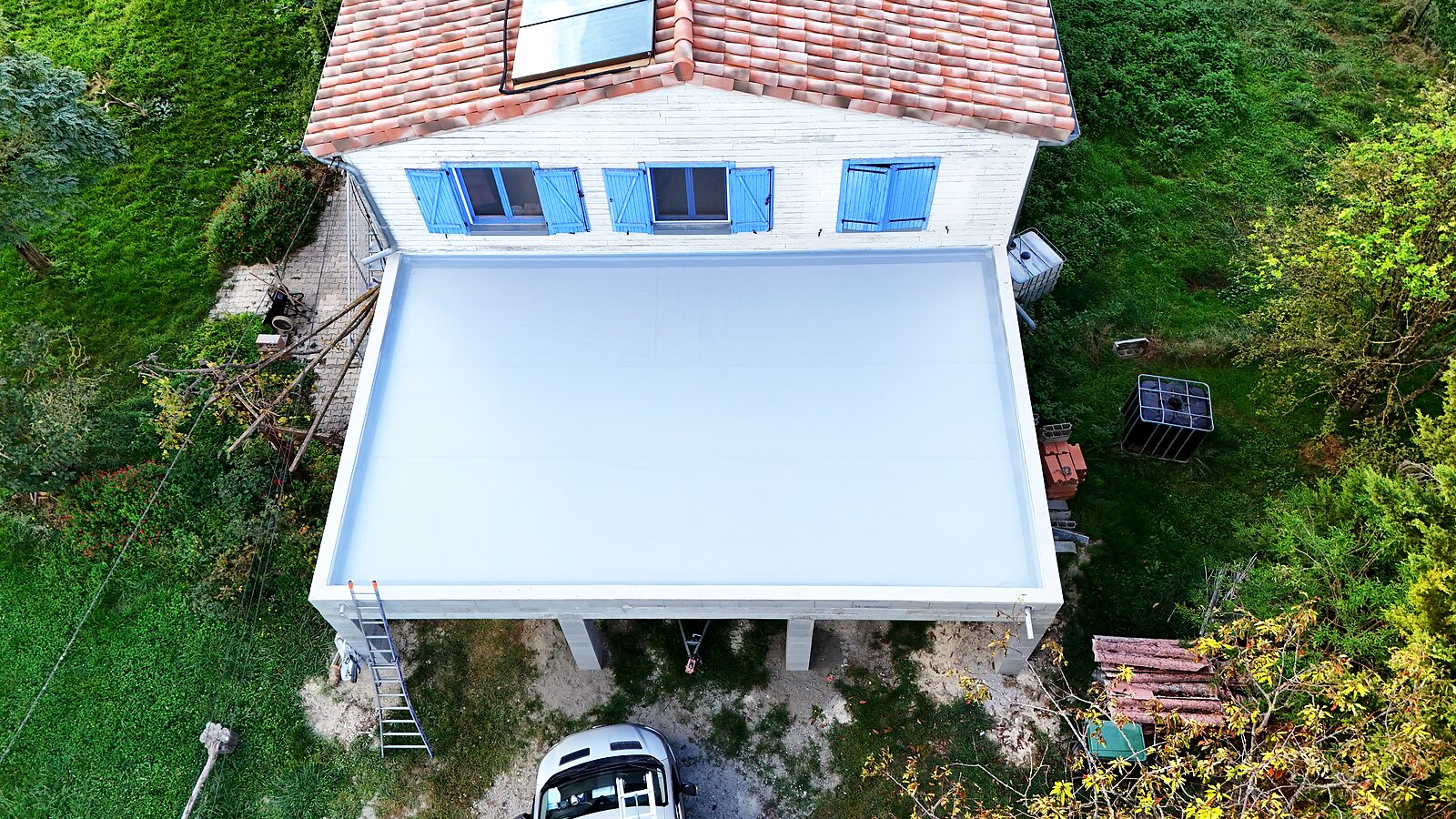 Étanchéité de toiture-terrasse de garage
